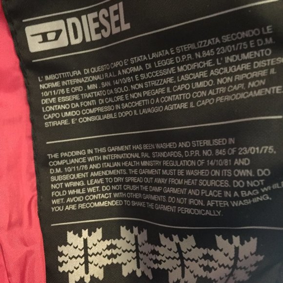 Diesel Baby Girls Insulated Snowsuit Size 6-9Mths - Picture 7 of 9